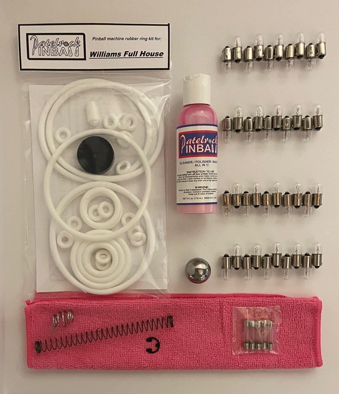 1966 Williams Full House Pinball Machine Maintenance Tune Up Kit