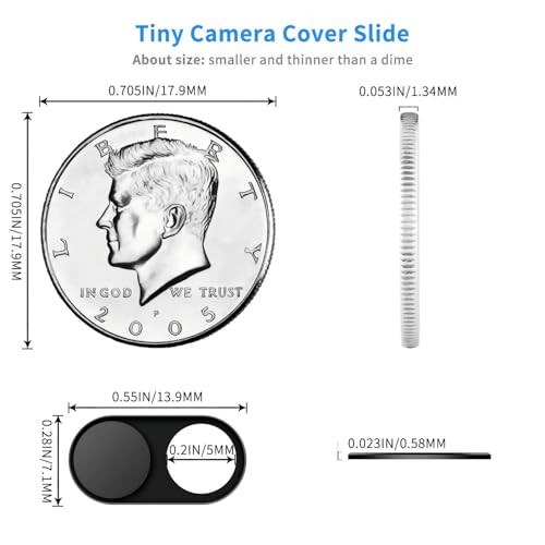 Ultra-Thin Magnetic Sliding Camera Cover, Protects Privacy from Hacker