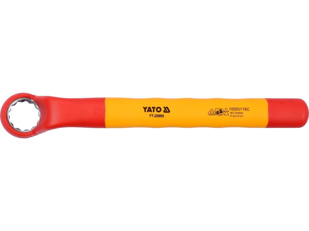 Yato Ring Spanner Fully Insulated 22mm VDE 1000V YT-20995