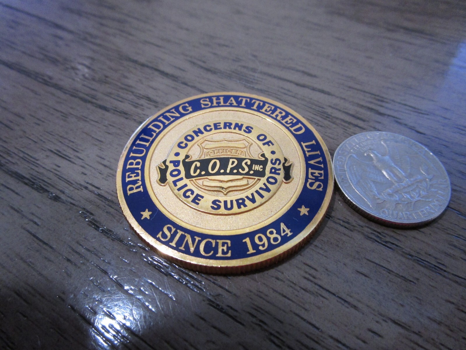 COPS 20th Anniversary 1984 - 2004 Challenge Coin #46R