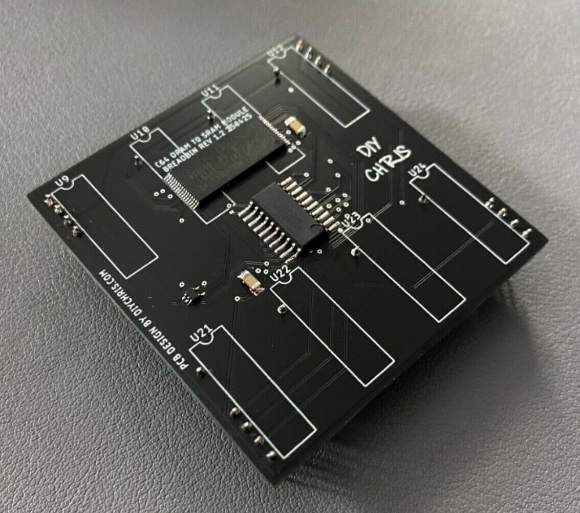 Commodore 64 C64 SRAM Module DRAM 4164 Replacement 250425