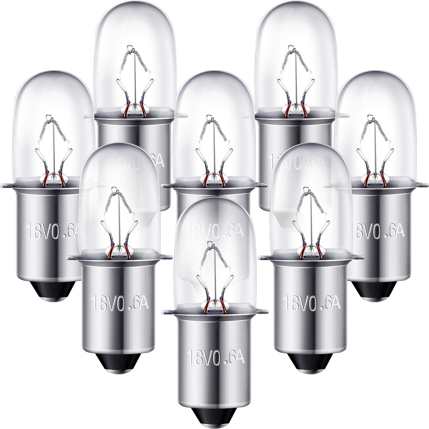 780287001 LED Flashlight Bulbs - 8 Count for Ryobi, Ridgid, Craftsman 18V Models
