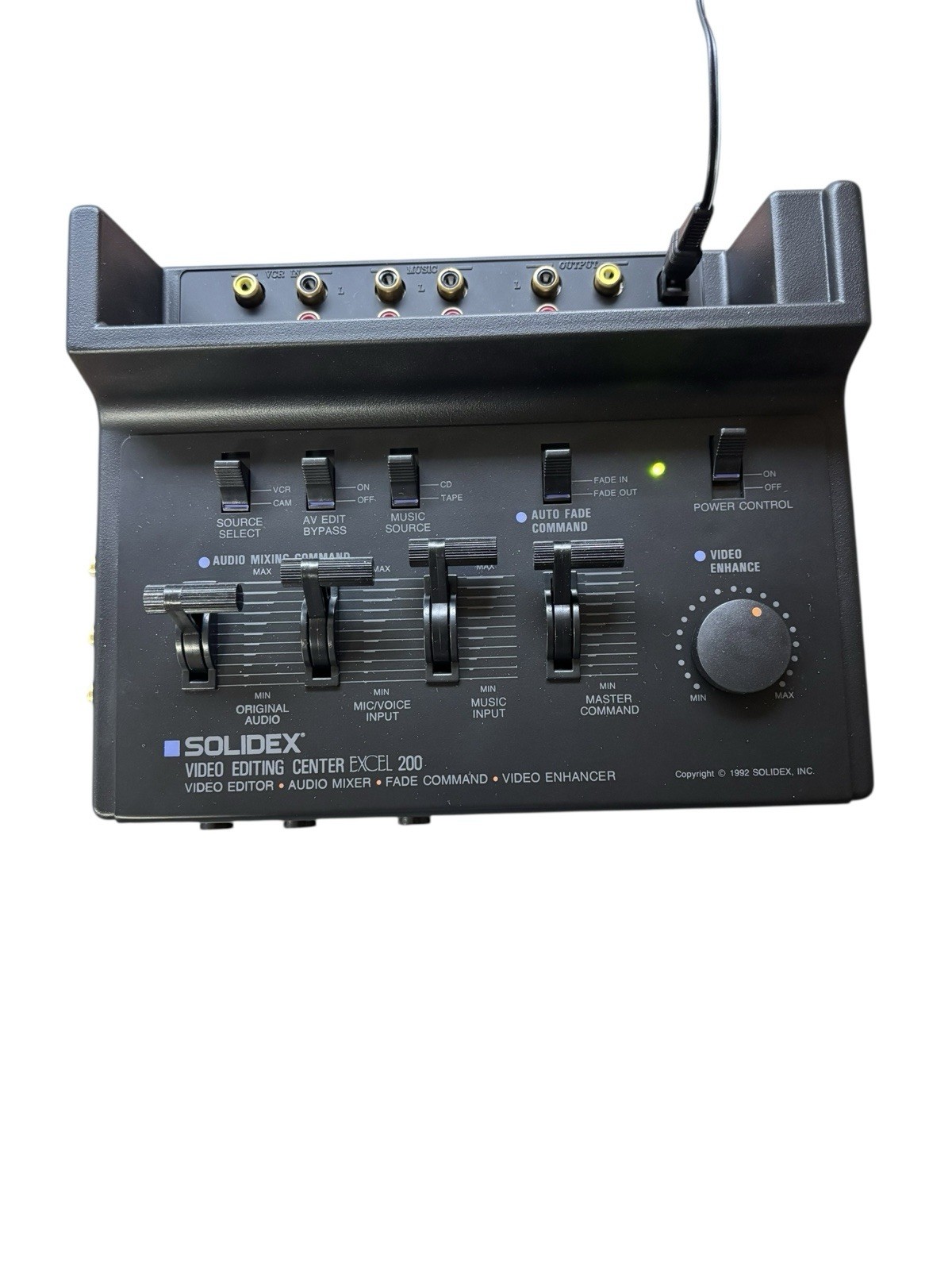 Solidex Excel 200 Video Editing Center Mixer Enhancer w/ Mic & Cables - Open Box