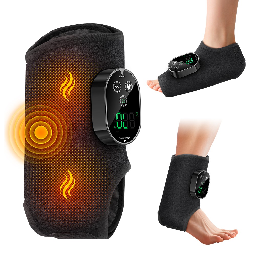 Electric Foot Ankle Massager Ankle Pain Relieve 3 Vibration Modes, 6 Heat Levels