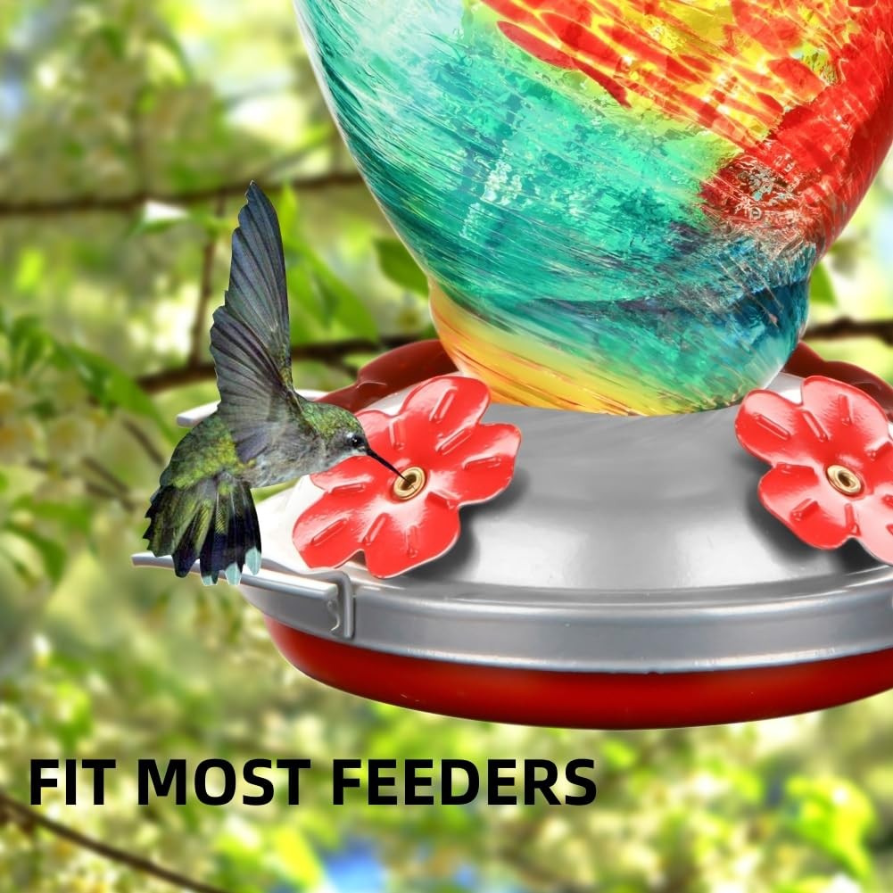 WOSIBO Hummingbird Feeder Bottom (2) Silver