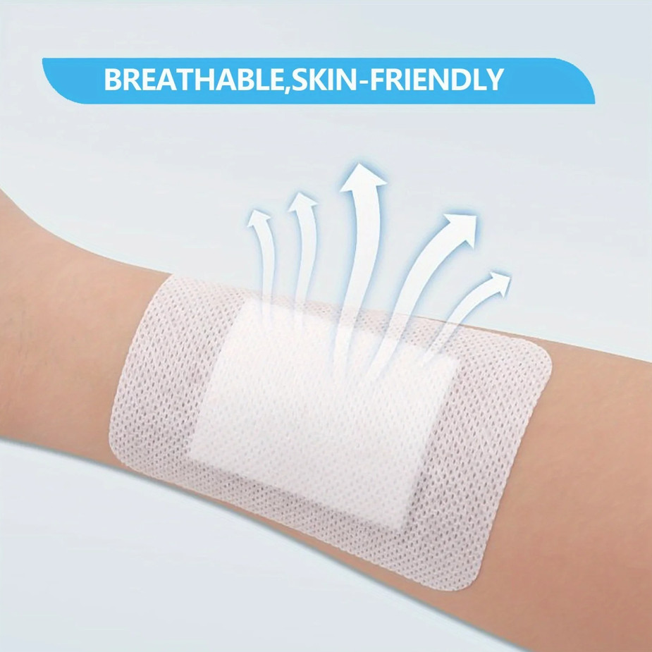 50PCS Large Wound Bandages Non-Woven Adhesive First Aid 6x7cm