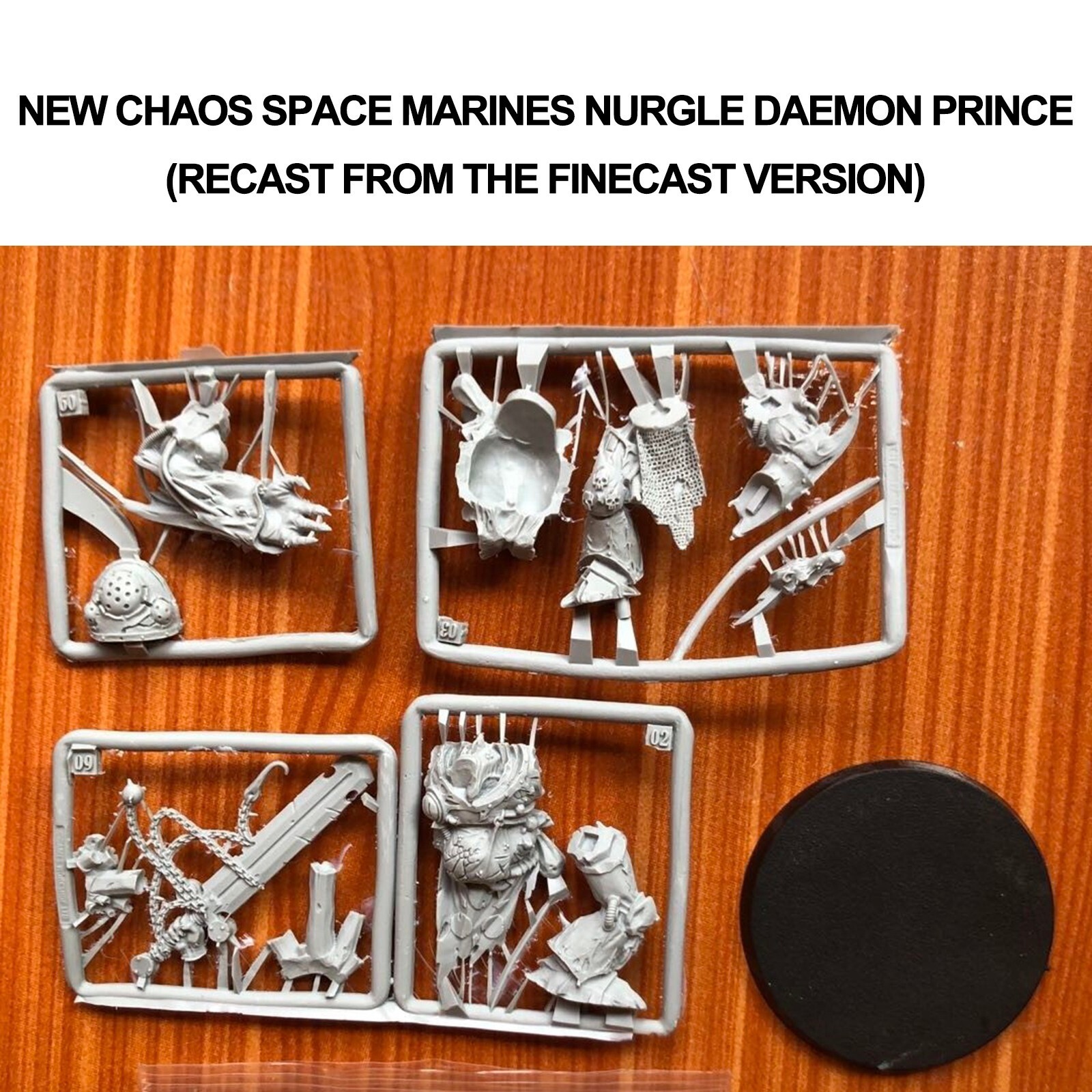 Unpainted Nurgle Daemon Prince Chaos Marines Resin Model