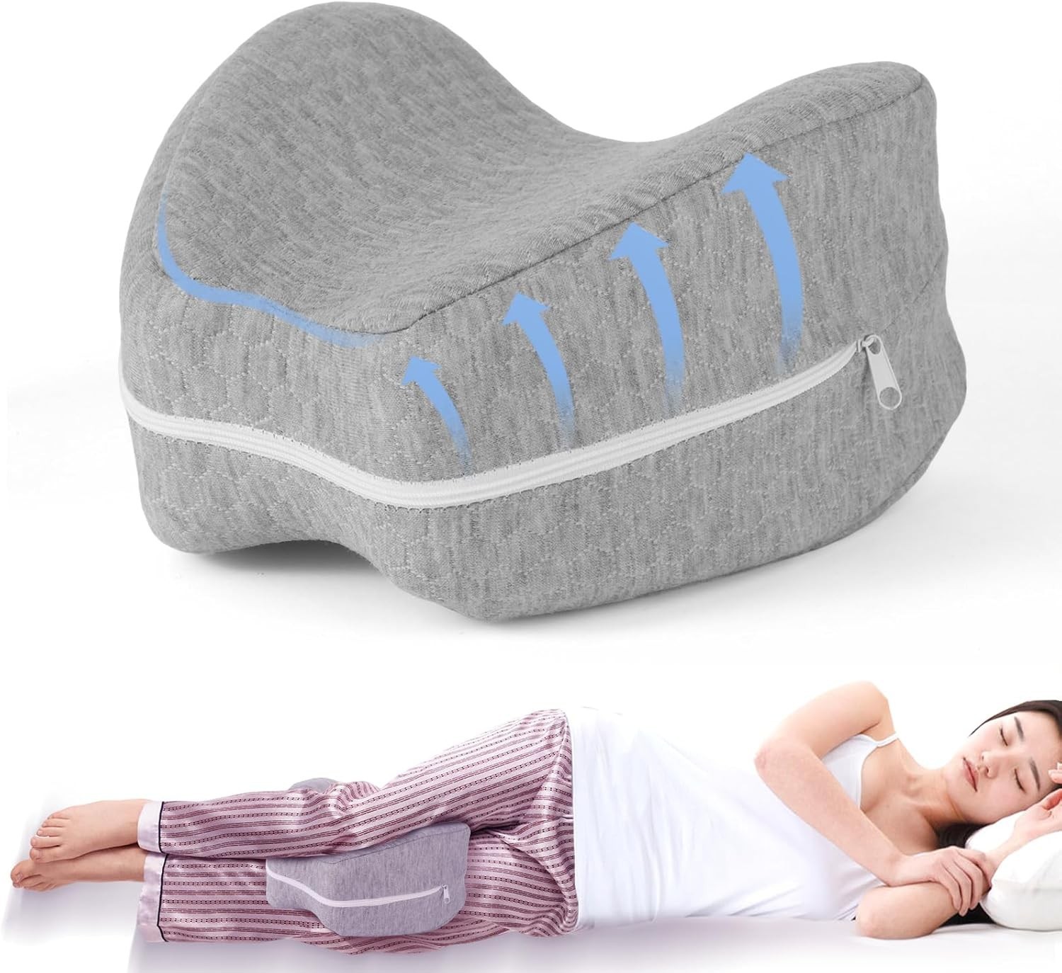 Leg Pillow, Knee Pillow for Side Sleepers, Leg Pillows for Sleeping, Knee Cus...