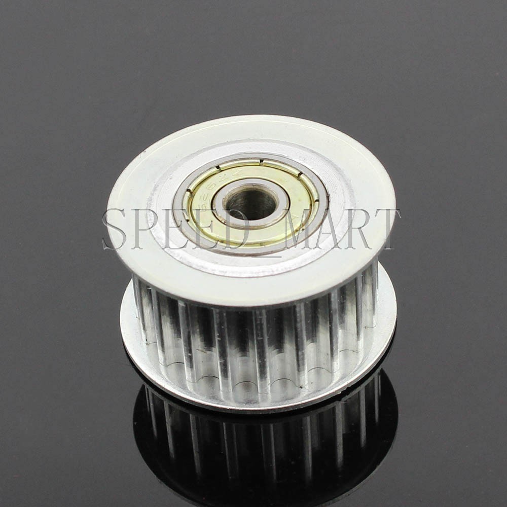 HTD5M 5M-20T-8B-21W Aluminum Timing Belt Idler Pulley With Bearing 20 Teeth