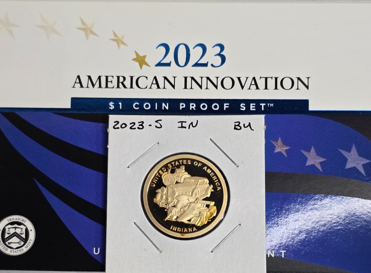 2023 S  Proof American Innovation Dollar (IN) Indiana - BU (1 Coin)
