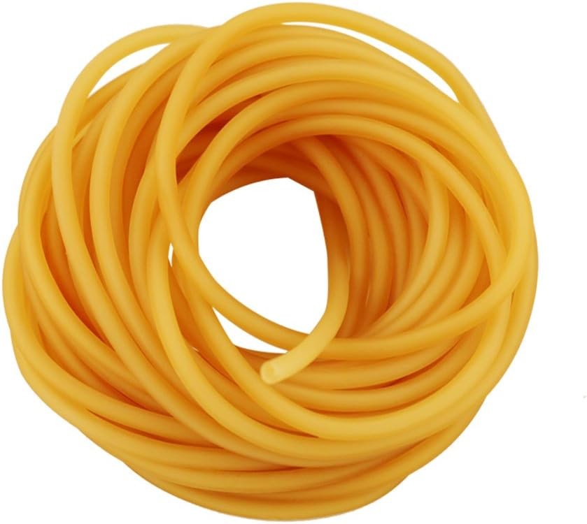 10 M Length 3 x 5 mm Natural Latex Rubber Band Tube Tubing for Slingshot Catapul