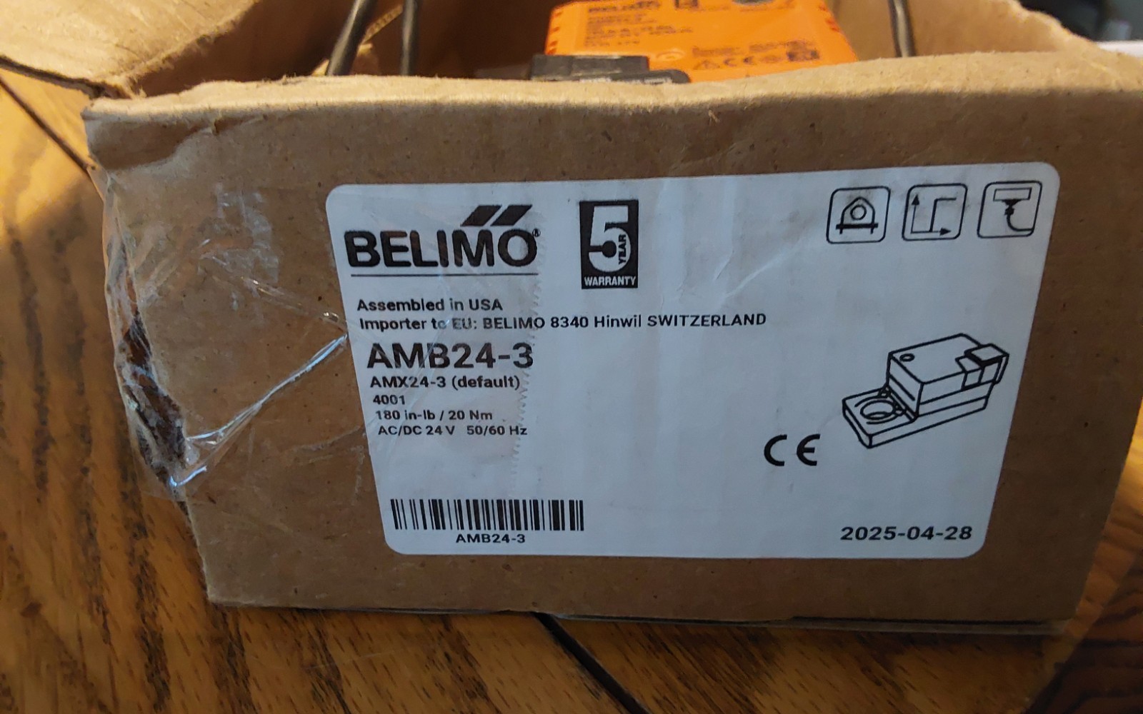 BELIMO AMB24-3 Damp Rotary Actuator