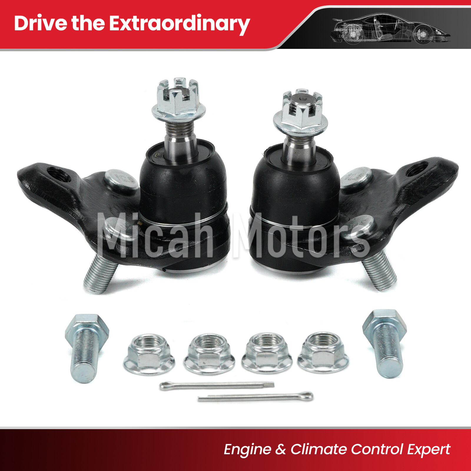 2x Front Lower Ball Joint Fit 1996-2022 Toyota Corolla RAV4 Celica Prius K90309