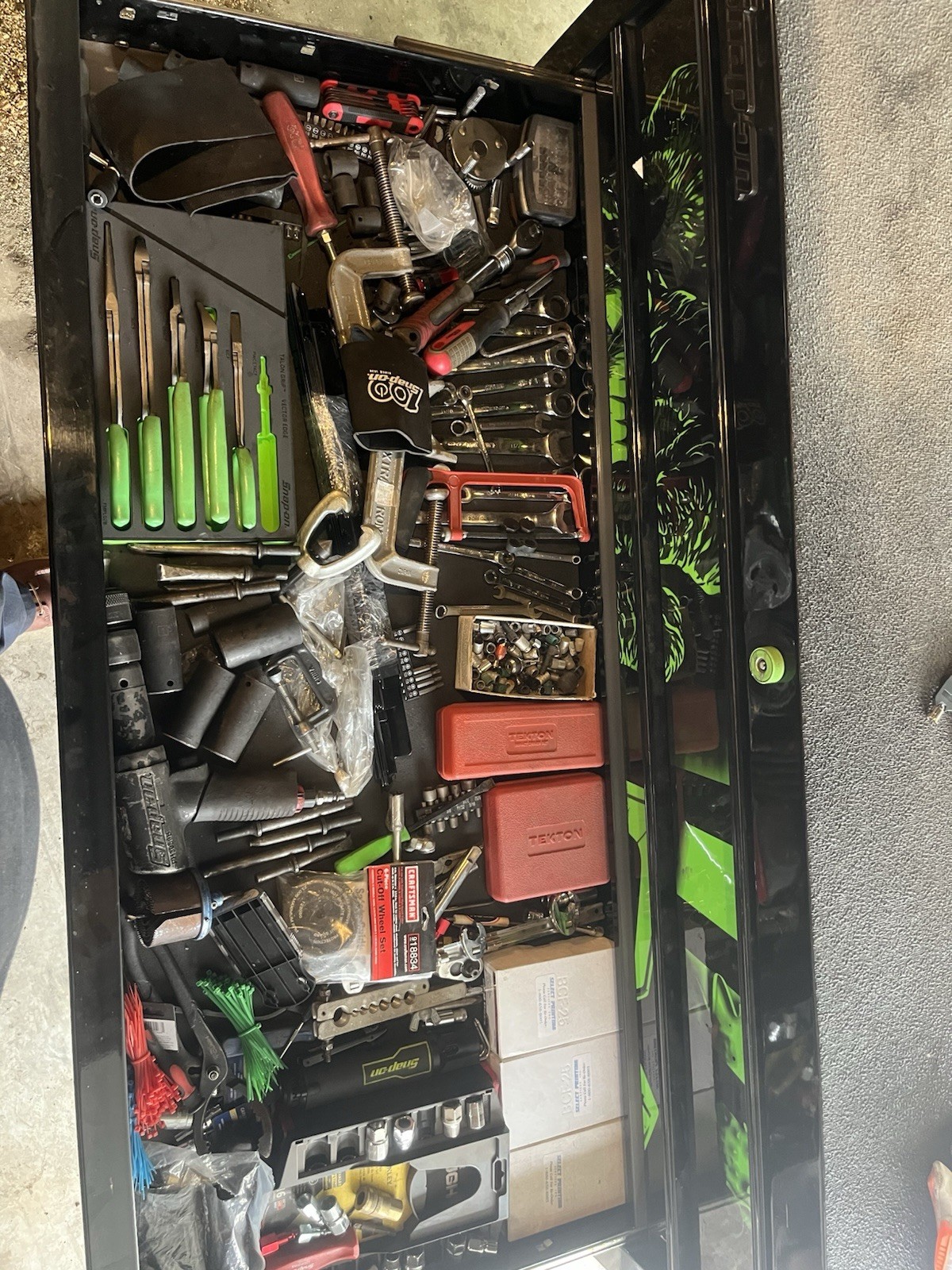 Snap On Tool Box And Us General Roll Cart