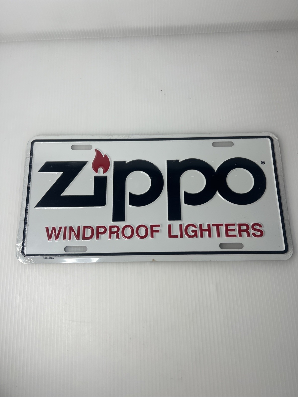 Vintage 1990s Zippo Windproof Lighters Souvenir License Plate New NOS Sealed