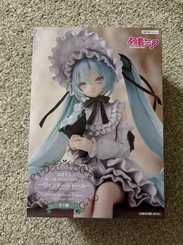 Hatsune Miku Vintage Doll Style Noodle Stopper Figure FuRyu New Us Seller
