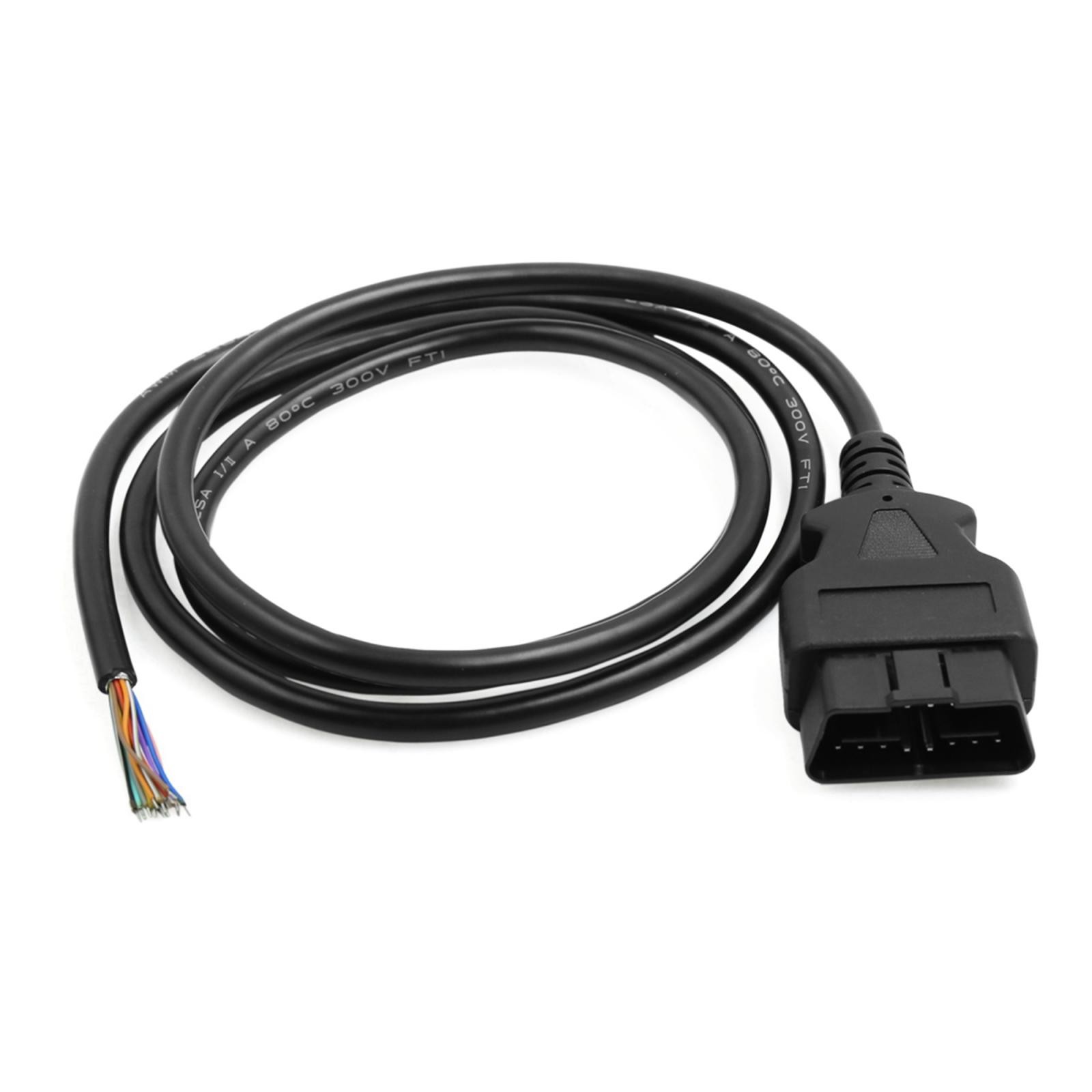 16 Pin OBDII OBD2 Diagnostic Adapter Male Connector Cable Tool 150cm Length
