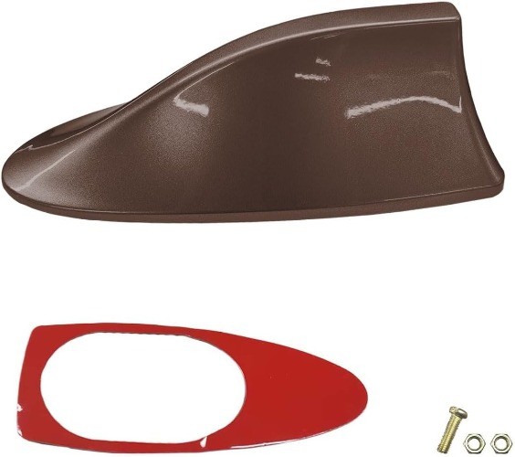 Antenna Cover, Plastic Automotive Signal Roof Aerial Base Cover w Color: Brown