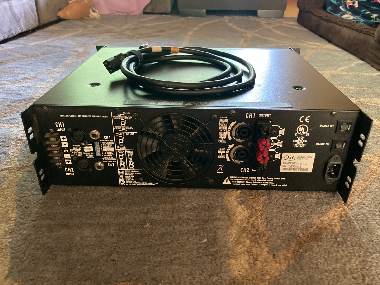 QSC Audio RMX 4050HD Professional Power Amplifier