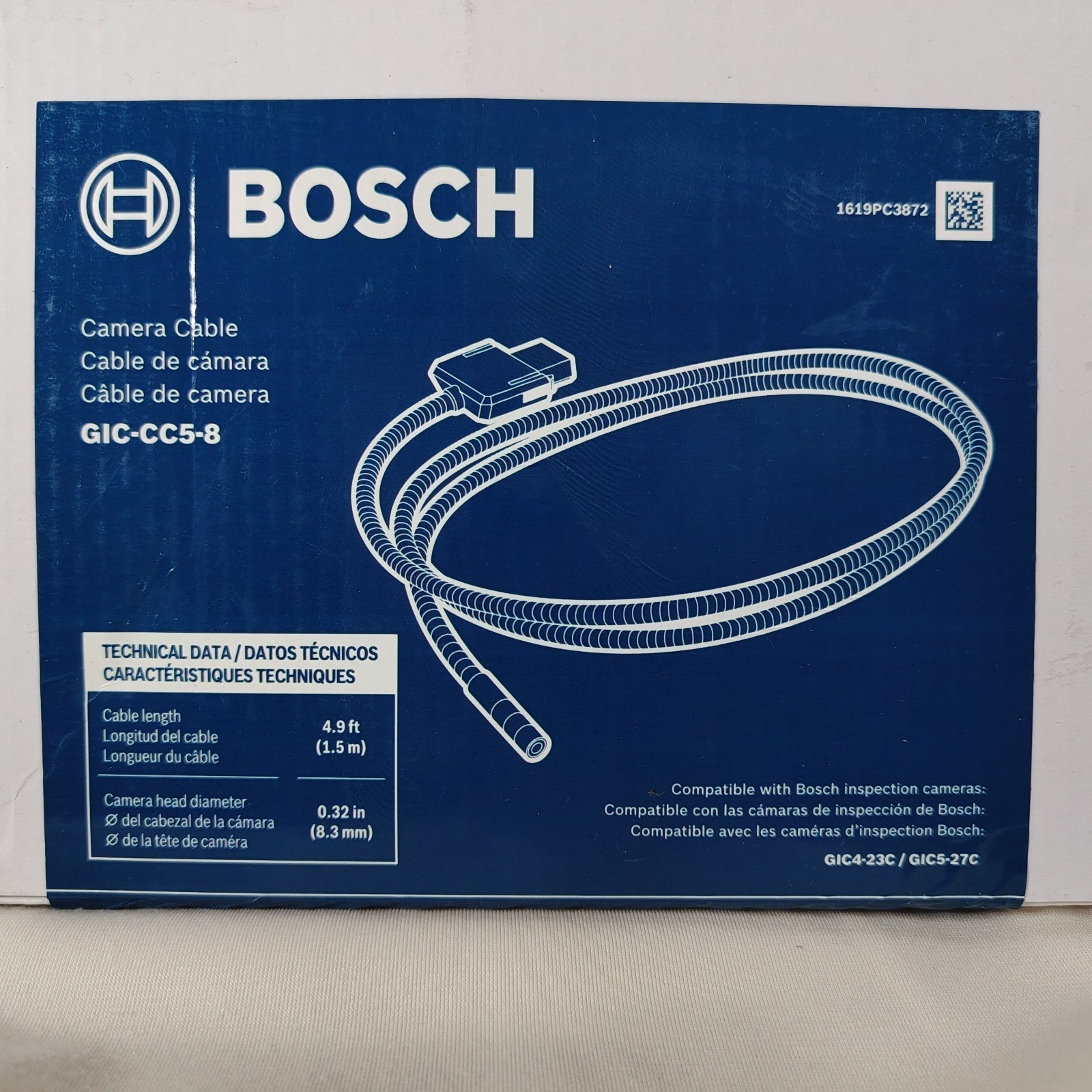 BOSCH GIC-CC5-8 Inspection Camera Cable - 5 Ft~ Free shipping
