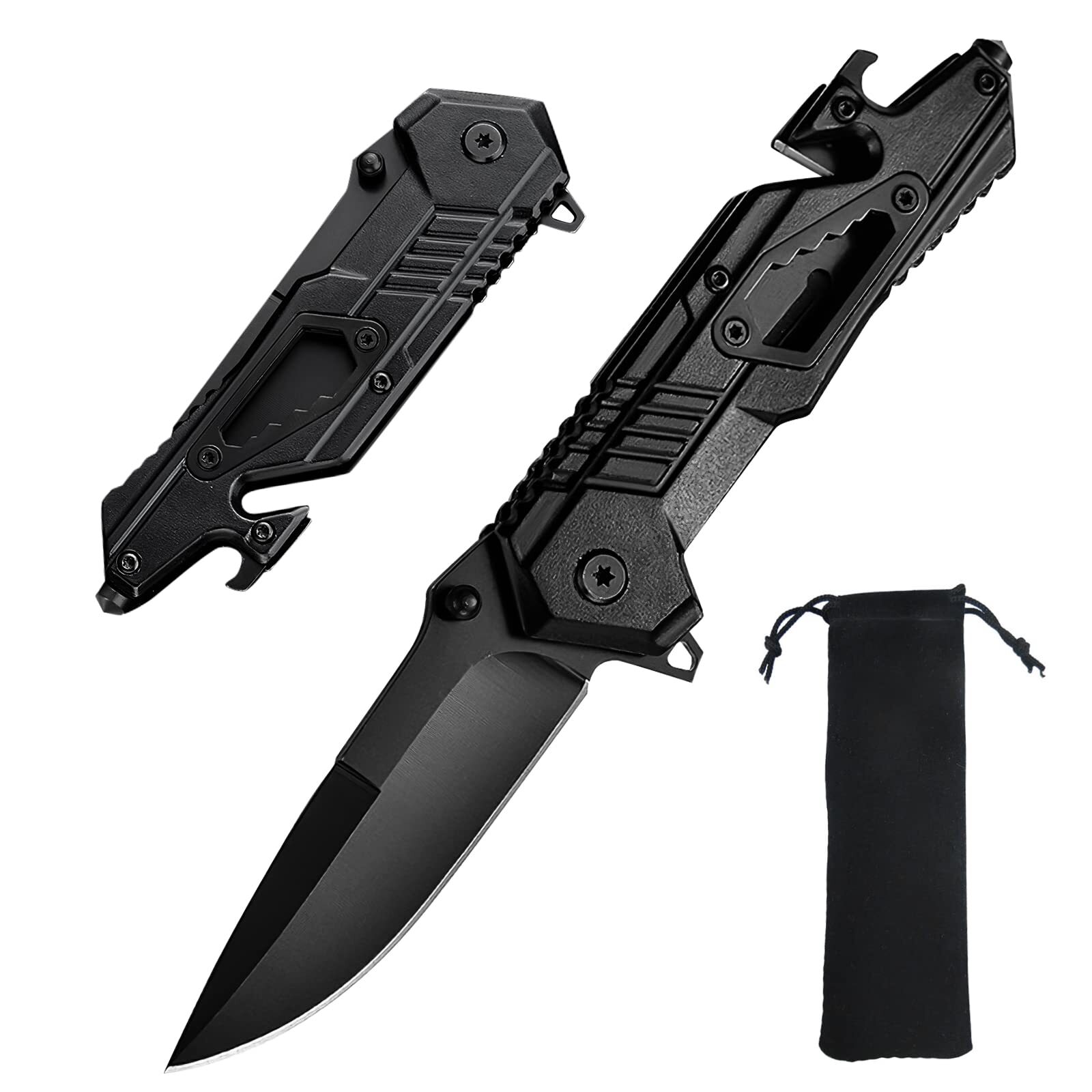 7.87" TAC FORCE SPRING OPEN ASSISTED TACTICAL FOLDING POCKET KNIFE Rescue Blade