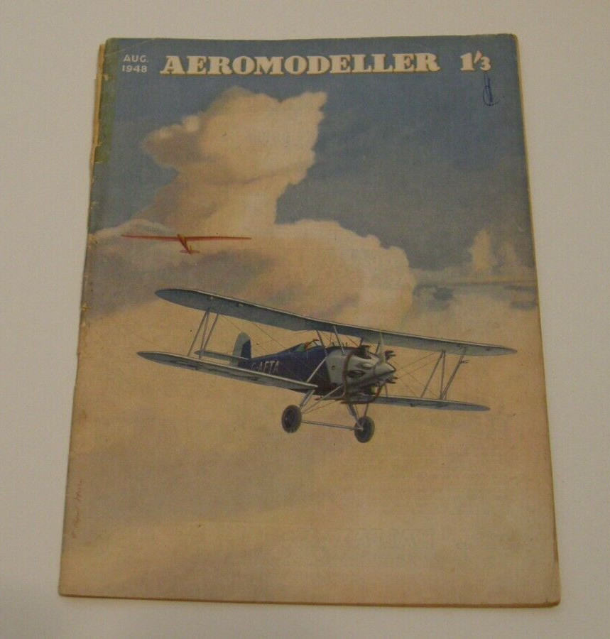 1948 Aero Modeller Magazine Model Airplane Magazine August