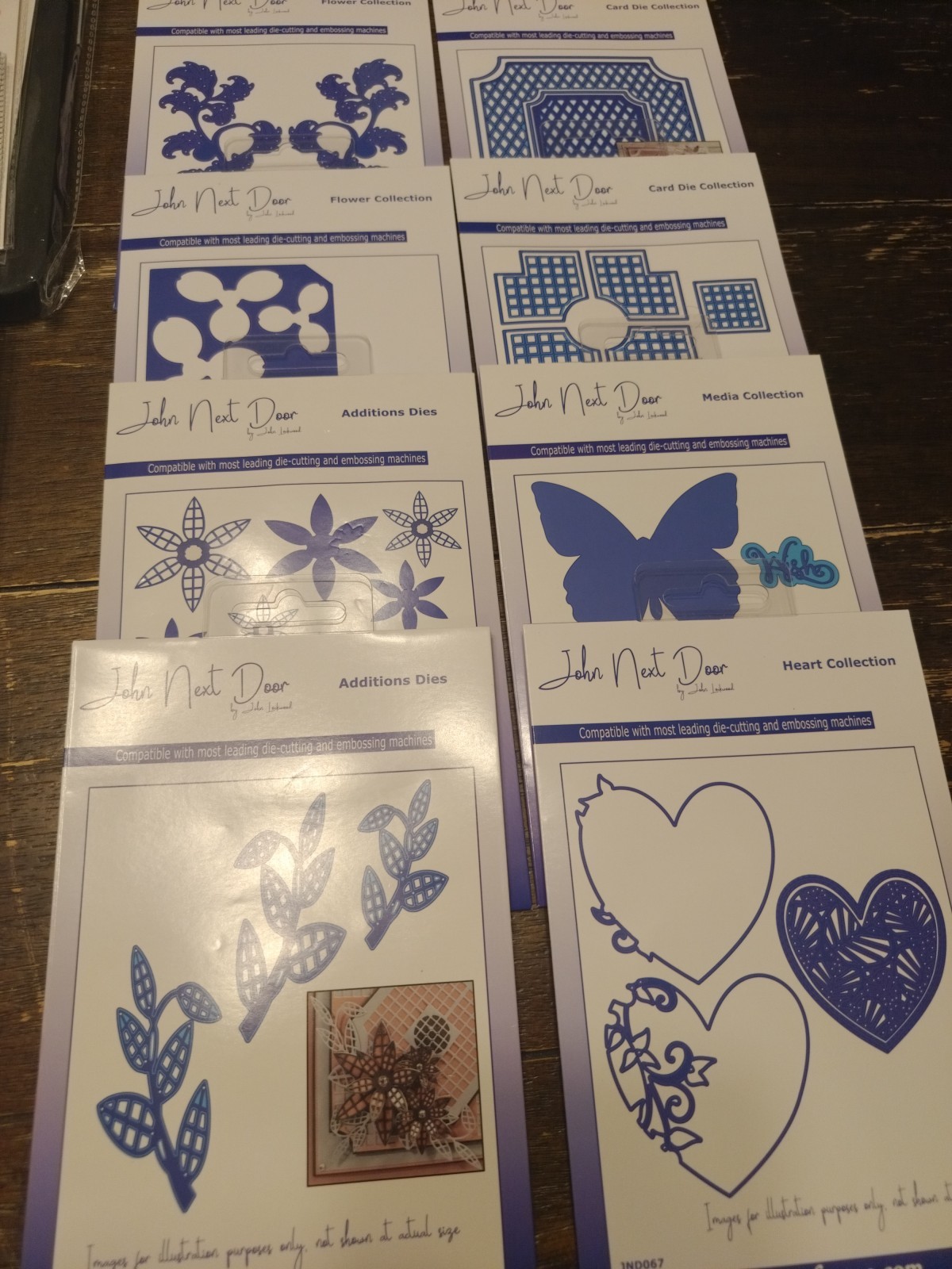 Mixed Lot Of 8 Of John Next Door Scrapbooking Dies