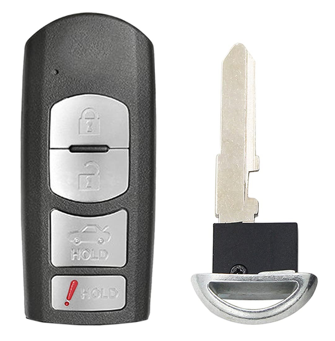Fits for Mazda 3 6 2014-2018 SKE13D-01 Key Fob Cover Case Shell Replacement...