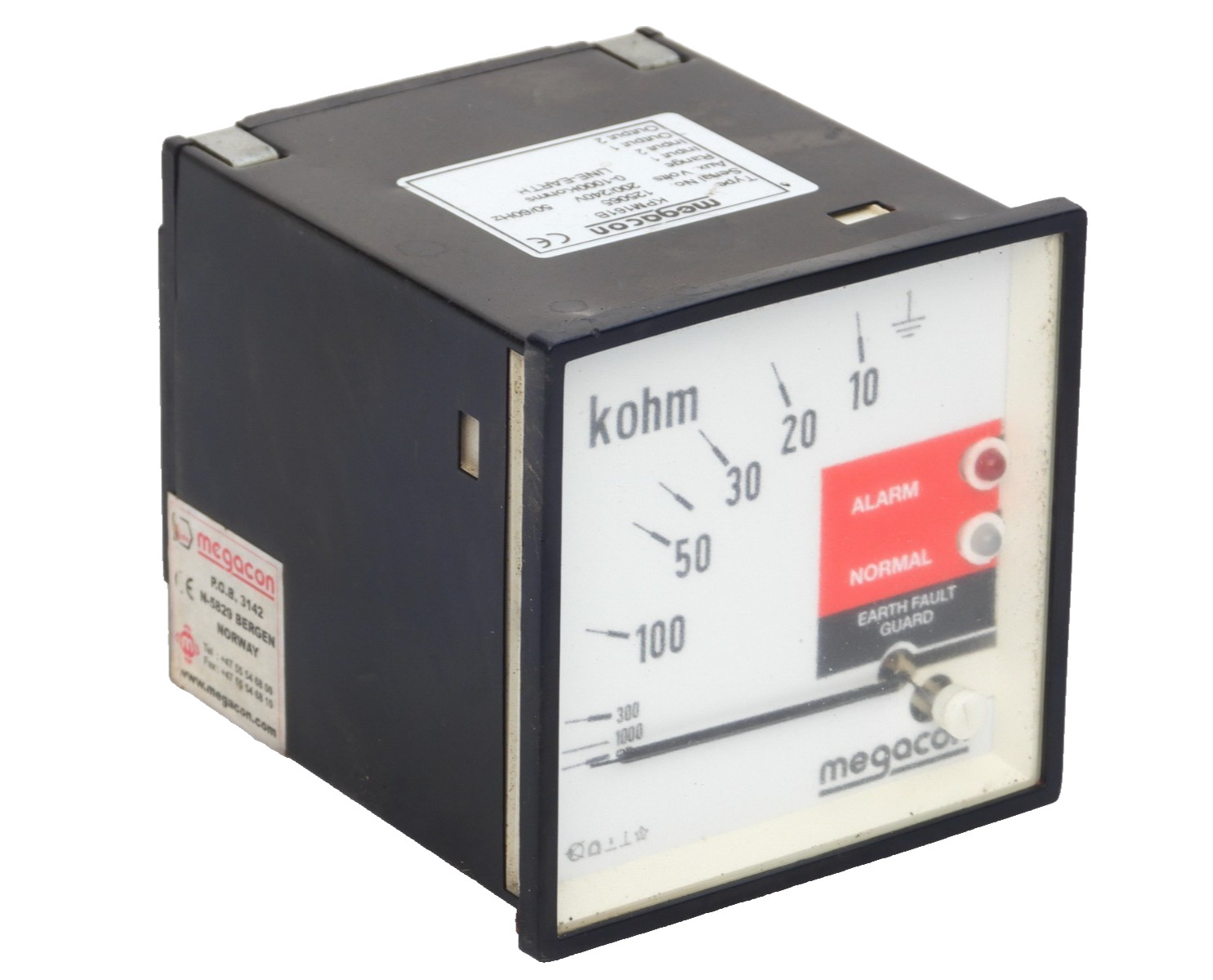 MEGACON KOHM KPM161B DIGITALLY CONTROLLED EARTH FAULT GUARD INSULATION MONITOR
