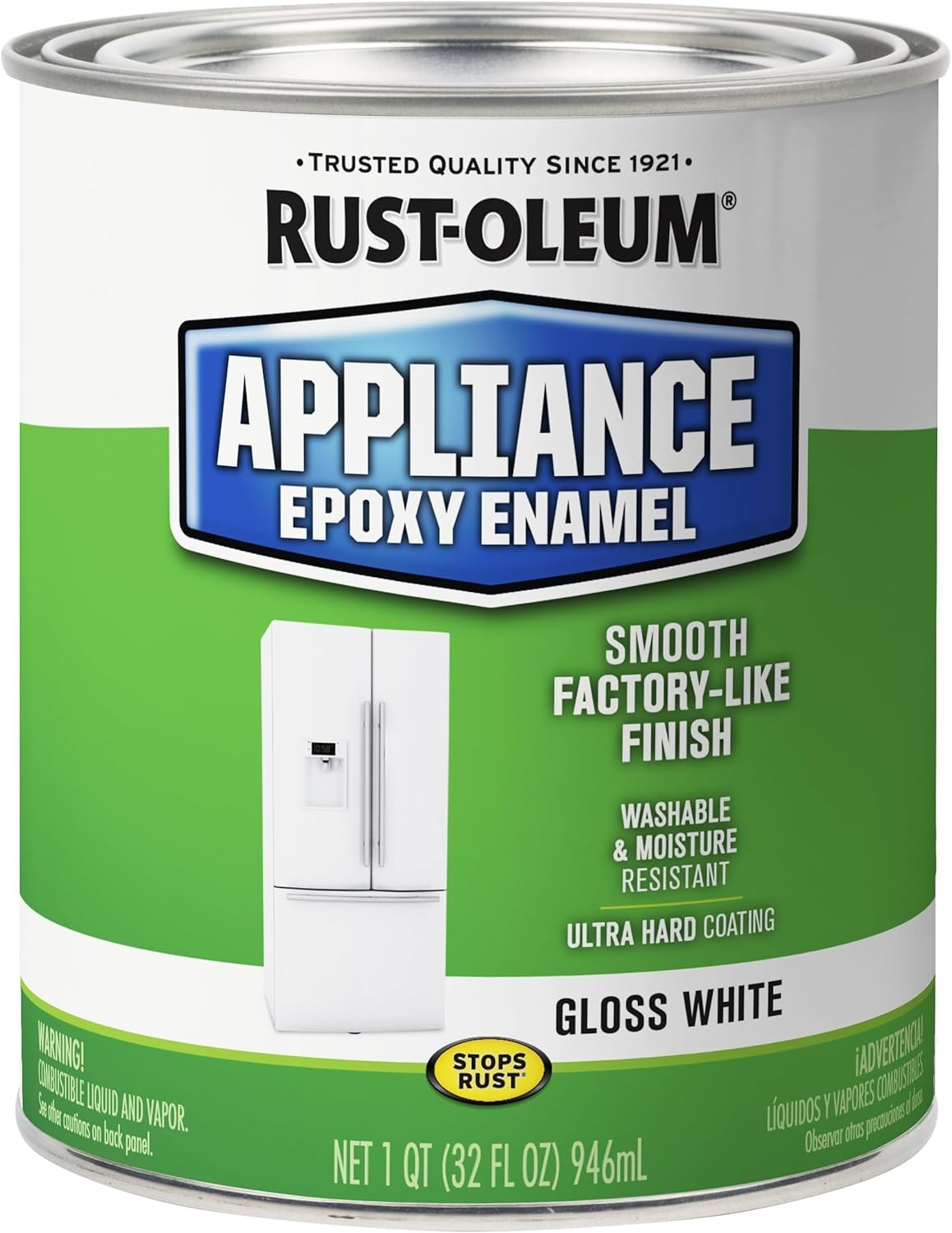241168 Specialty Appliance Epoxy Paint, Quart, Gloss White