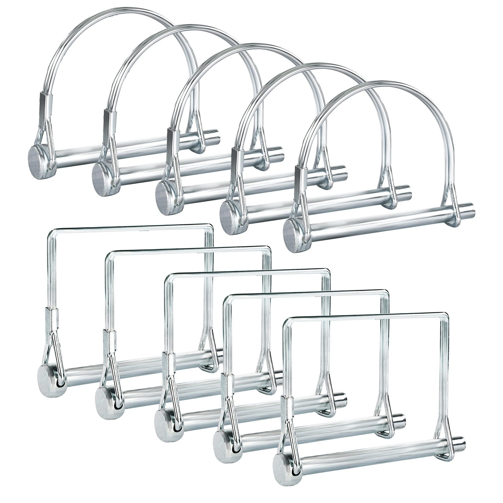 Pinailer Pack of 10 Trailer Pin – 2-3/4" x 1/4" (L x W) – 1/4 Inches, Silver