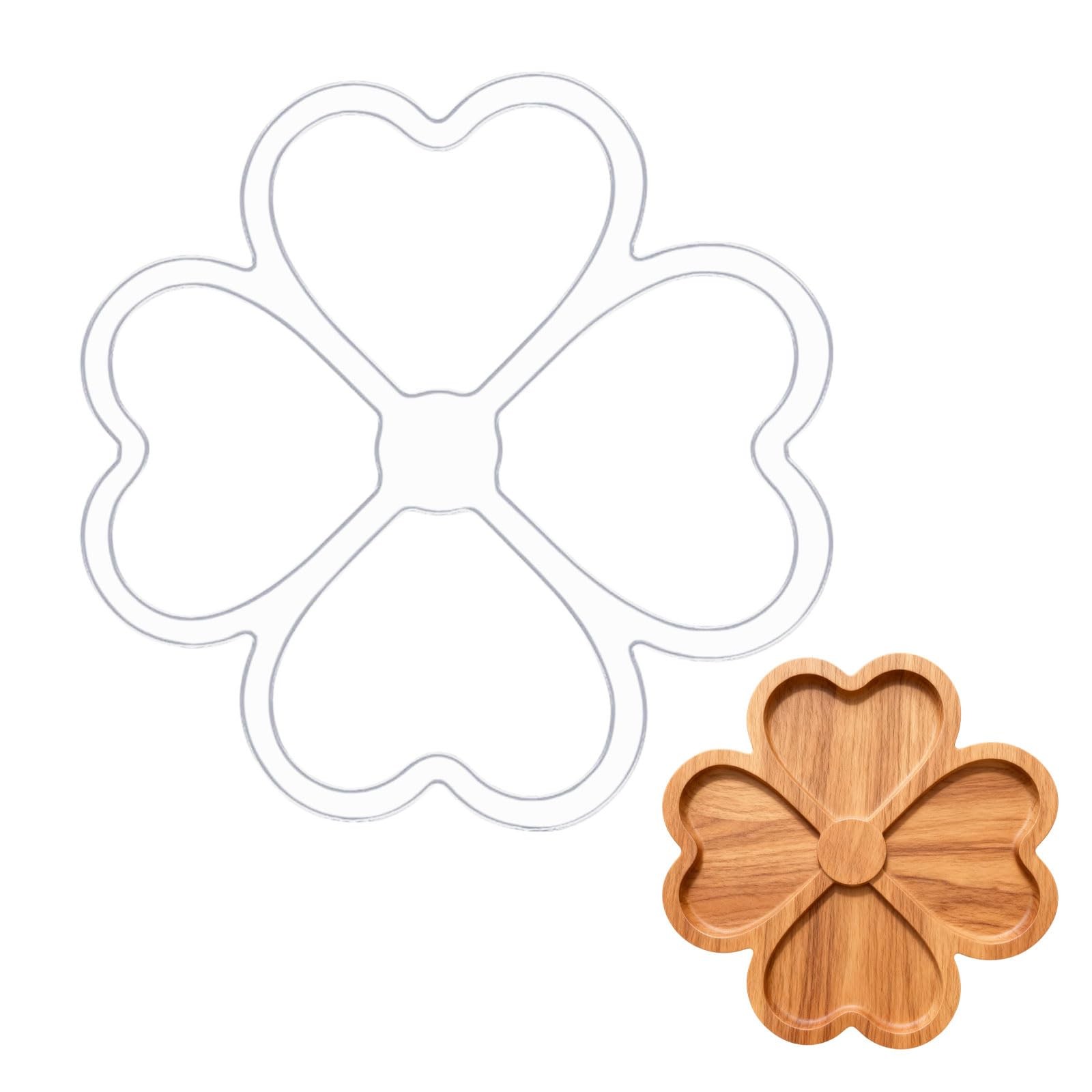 4 in 1 Leaves Router Template Acrylic Router Template for Woodworking Drawing...