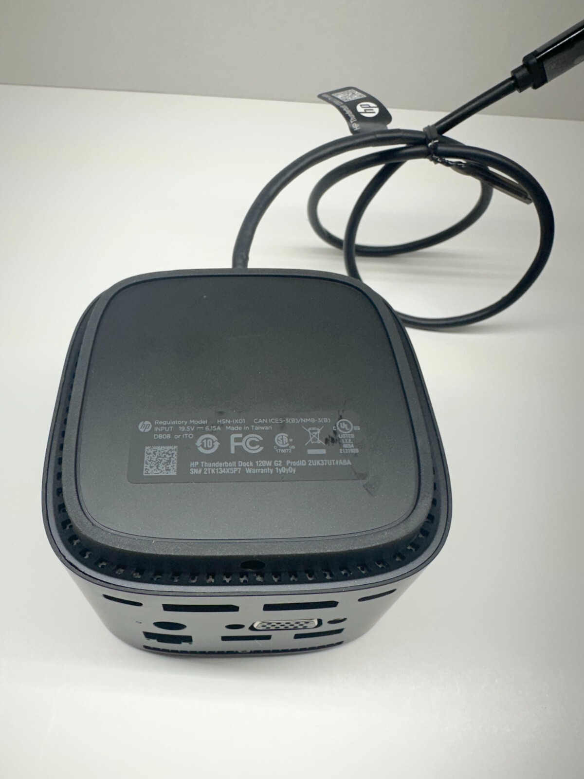 HP Thunderbolt HSN-IX01 G2 Docking Station NO AC ADAPTER