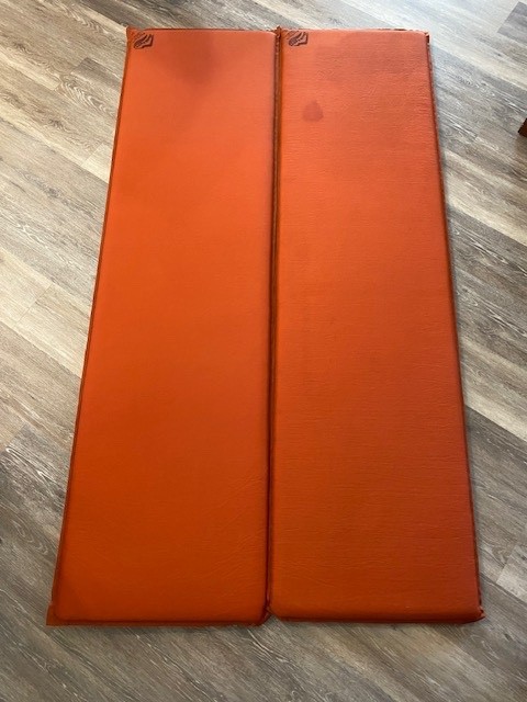 Lot of 2 Vintage Cascade Designs Therm-a-Rest Air Mattress/ Bedroll 74"x 20"