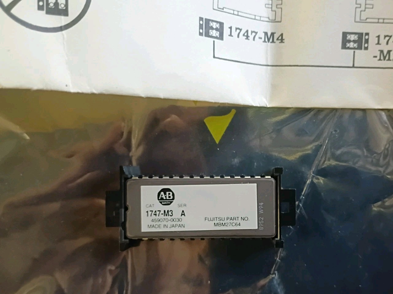 Allen Bradley 1747-M3 Ser. A Memory Module Fujitsu PN: MBM27C64 *NIB*FREE SHIP*