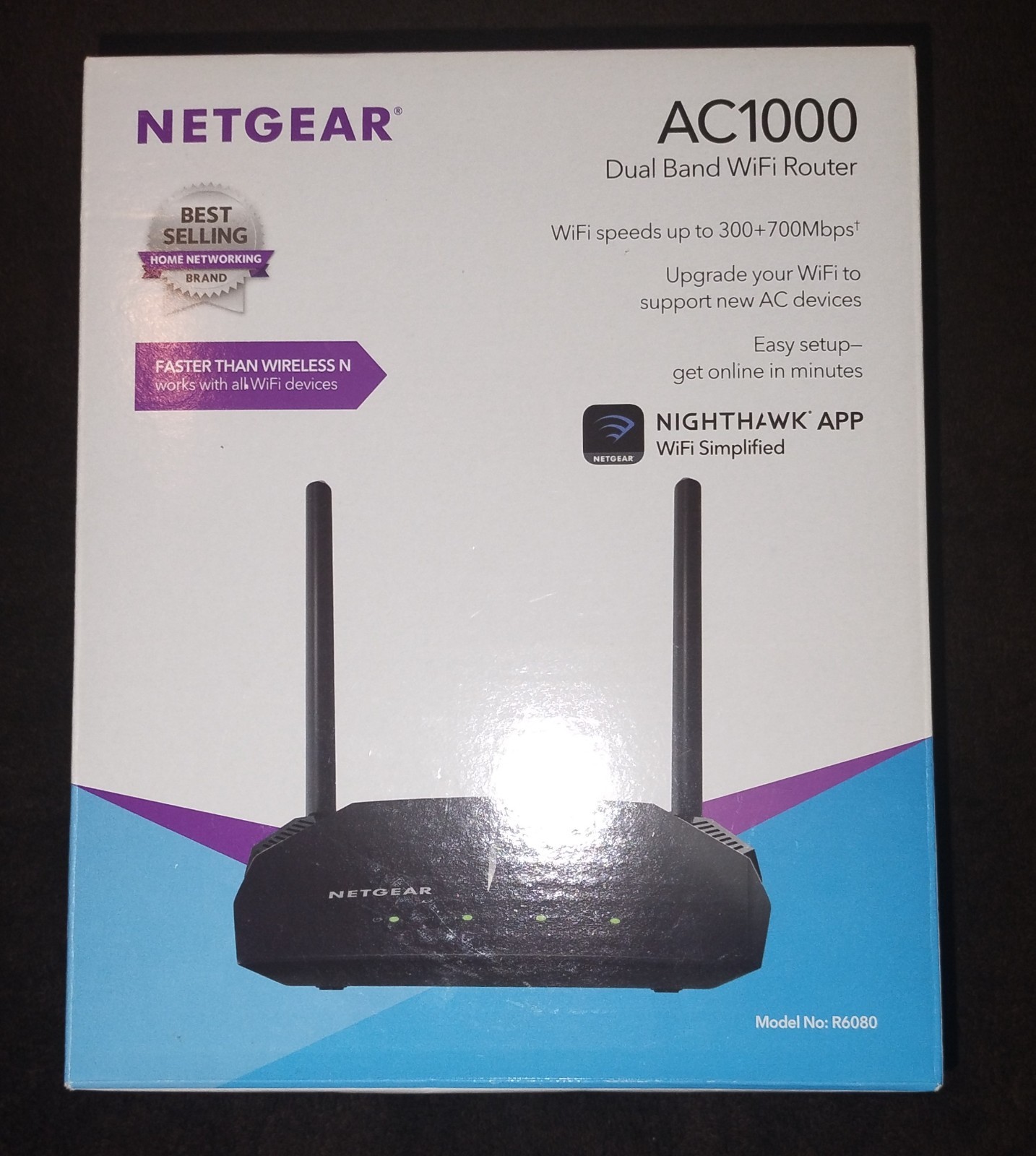 Netgear R6080 AC1000 Dual Band WiFi Router NEW in Box