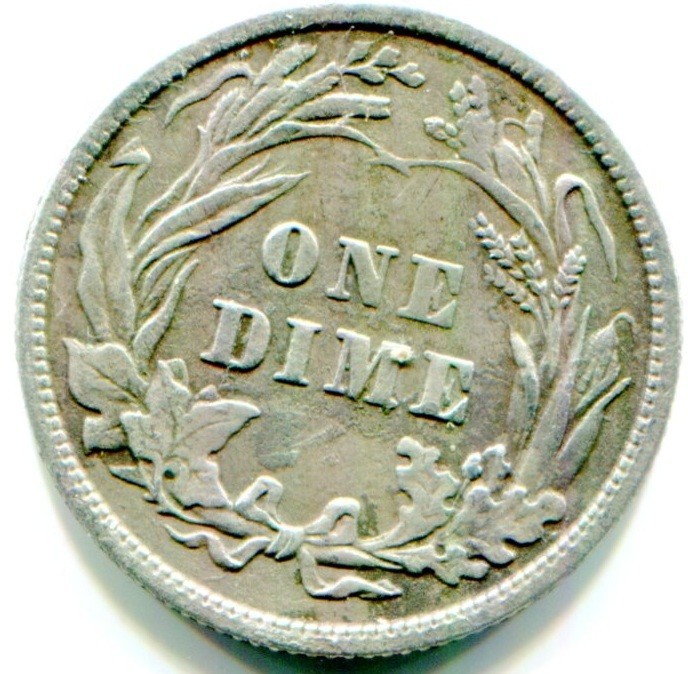1906 Silver Barber Dime ! Full Clear LIBERTY ! Rough Surface