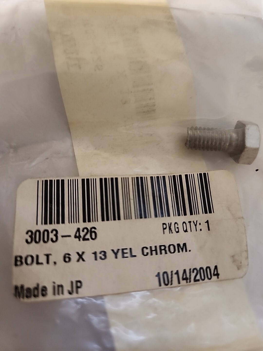 Arctic Cat Snowmobile Water Pump / Thermostat Chrome Bolt 6 x 13 3003-426 Oem