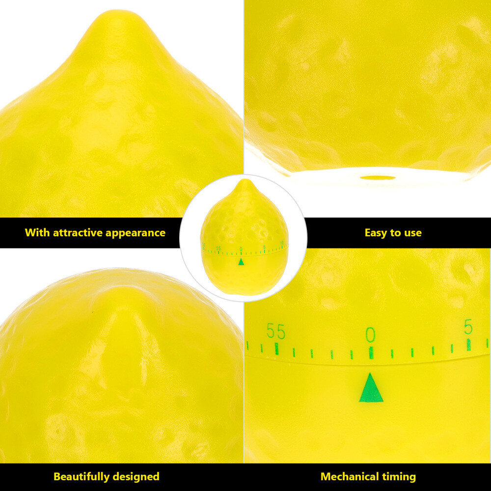 Manual Mechanical Timer Fruit Shape Kitchen Timer Cooking Countdown Tool .