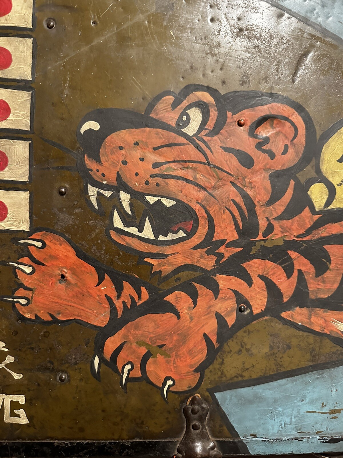 WWII Painted Flying Tigers Style US Air Force Trunk