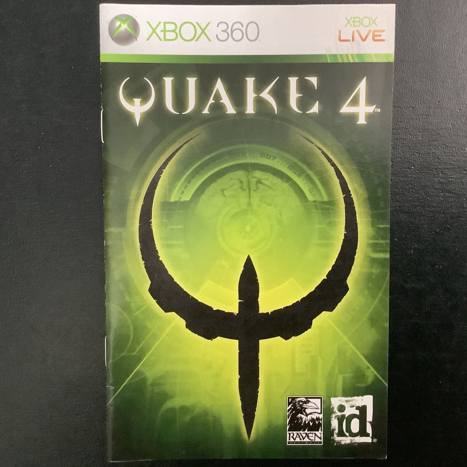 Quake 4 Microsoft Xbox 360 Instruction Manual Only