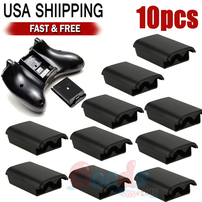 10PCS AA Battery Back Cover Case Shell Pack for Xbox 360 Wireless Controller
