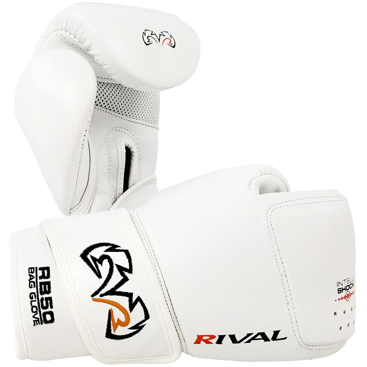 Rival Boxing RB50 Intelli-Shock Compact Bag Gloves - White