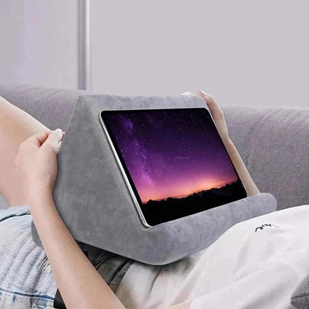 Tablet Pillow Stand Soft Lap Holder for iPad Samsung Huawei Tab Bed-Sofa Book