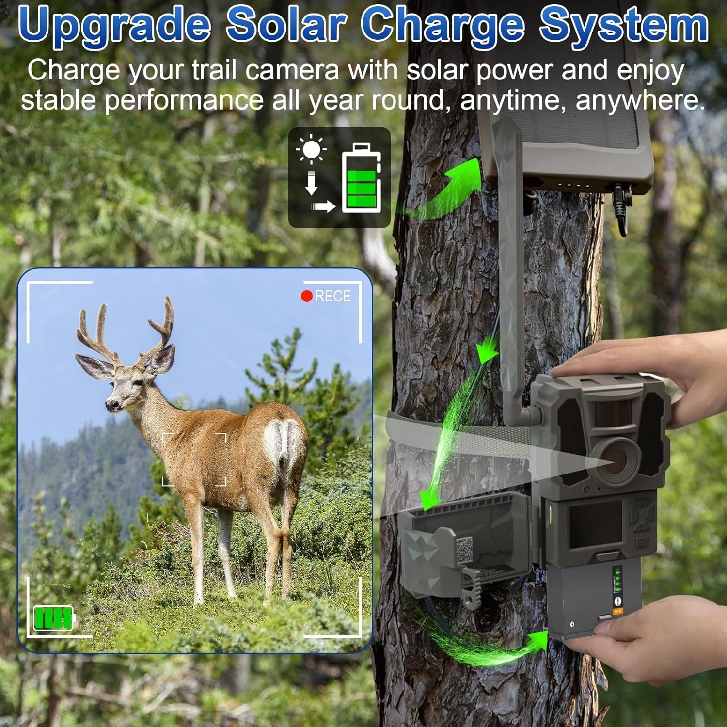 Artman Solar Charging Battery Pack - 4 Pack