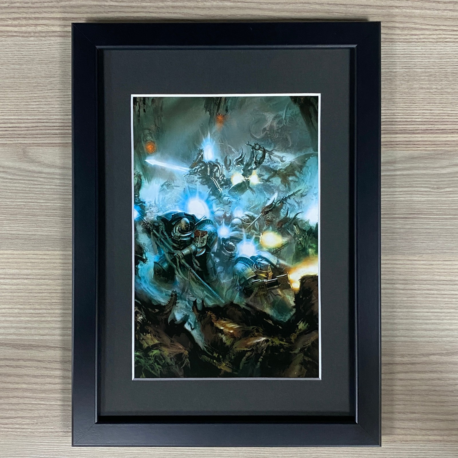GREY KNIGHTS FRAMED ART. SPACE MARINES, ADEPTUS ASTARTES, WARHAMMER 40,000 40K