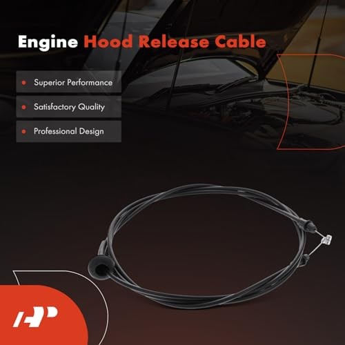 Front Hood Latch Release Cable Without Handle Compatible with Ford F 2015-2021