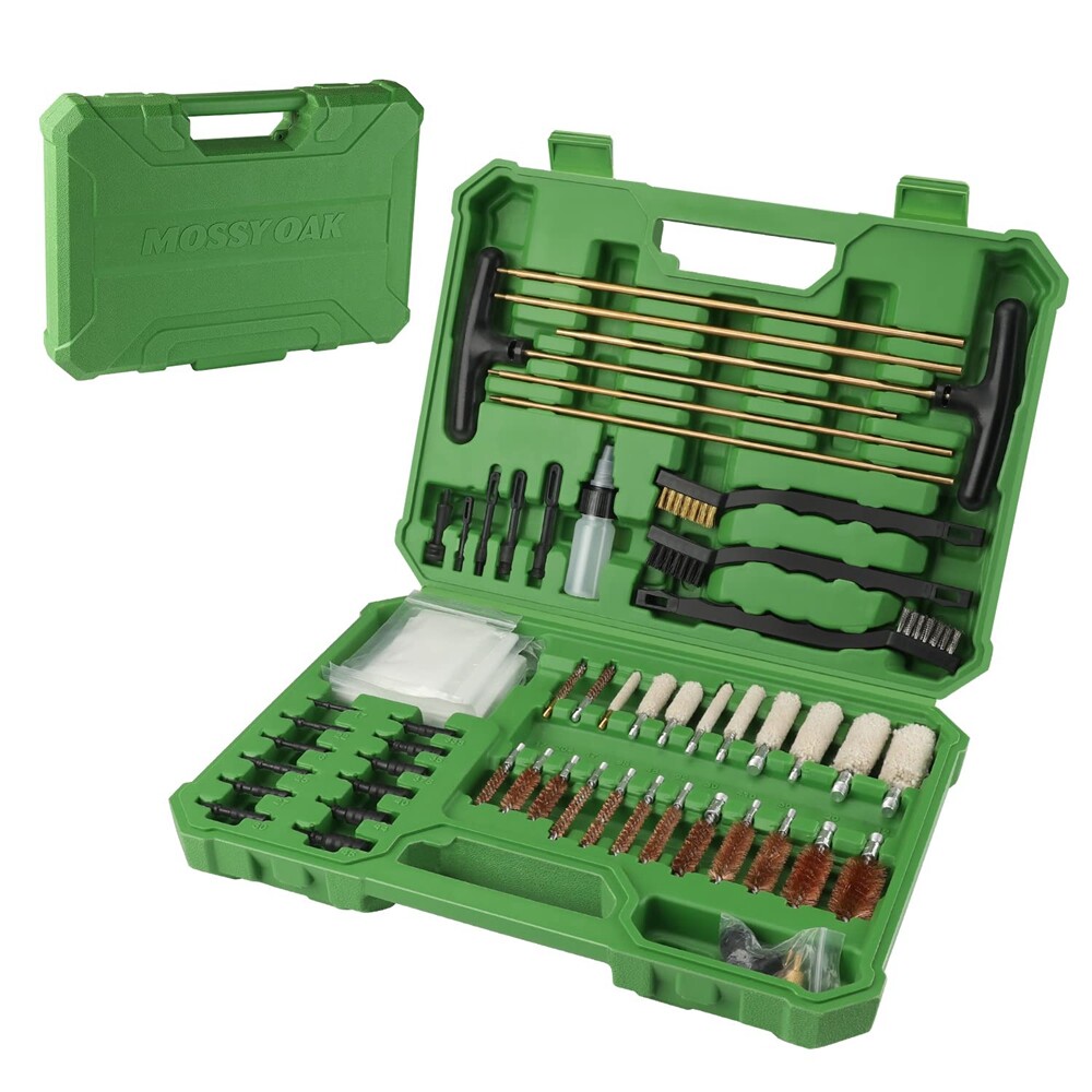 MOSSY OAK Universal Gun Cleaning Kit for Pistols Hunting Handgun Shot Guns USA