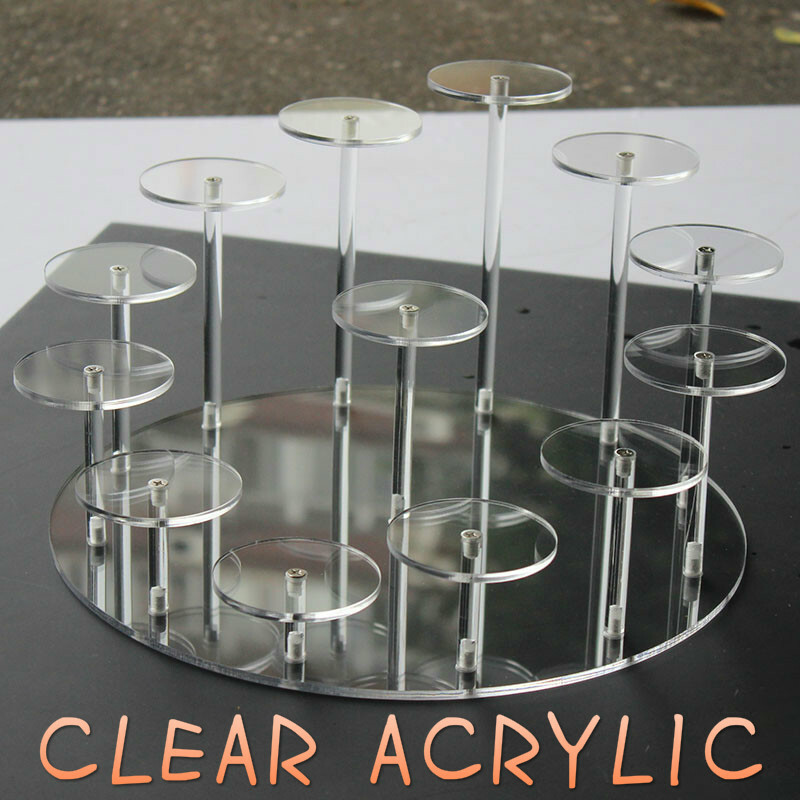 Acrylic Removable Stand Model Toy Display Transparent Perspex Stands Shelf Rack