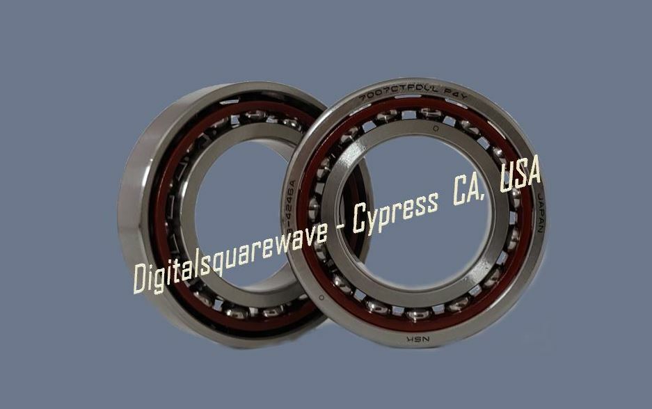 NSK 7007CTRDULP4Y ABEC-7 Super Precision Angular Contact Bearing. Set of Two.